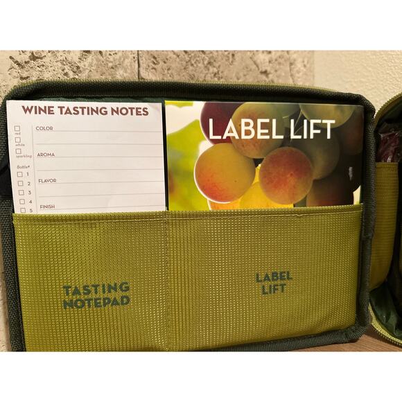 New Wine Tasting Kit, Cork, Corkscrew, Wine Bags & Notepad Gift Fun Oenophilia - Picture 7 of 8